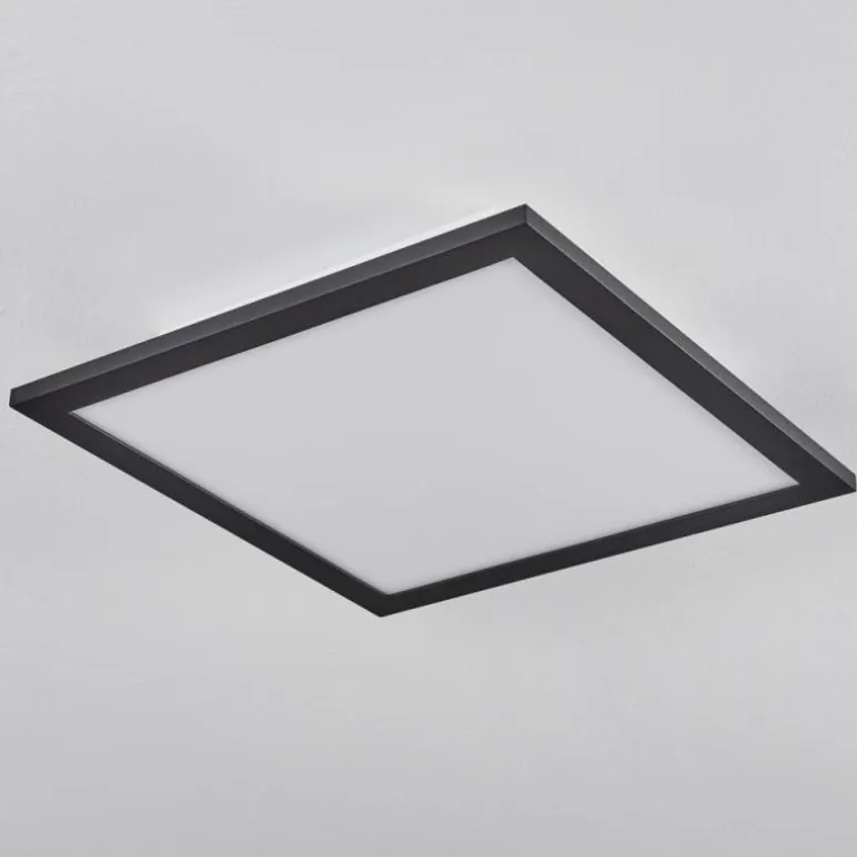 Plafonnier Ringuelet LED Noir, Blanc, 1 lumière, Télécommandes