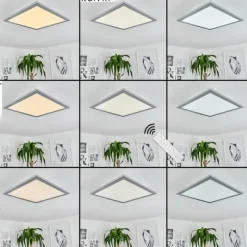 Plafonnier Ringuelet LED Blanc, 1 lumière, Télécommandes