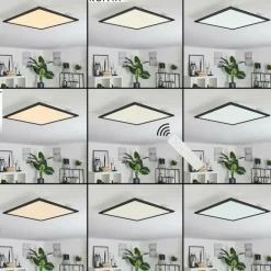 Plafonnier Ringuelet LED Blanc, 1 lumière, Télécommandes