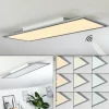 Plafonnier Ringuelet LED Blanc, 1 lumière, Télécommandes