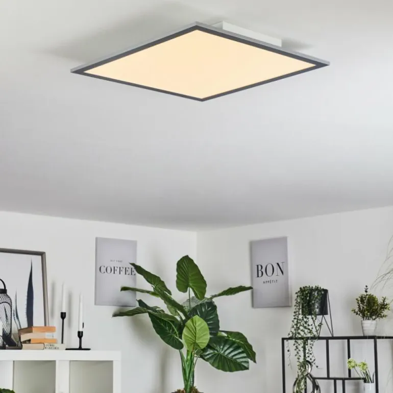 Plafonnier Ringuelet LED Blanc, 1 lumière, Télécommandes