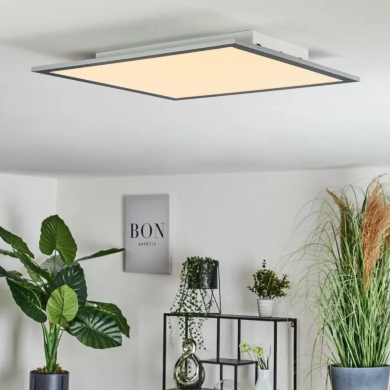 Plafonnier Ringuelet LED Blanc, 1 lumière, Télécommandes