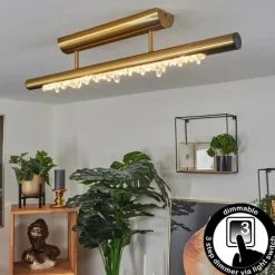 Plafonnier Rodeche LED Laiton, 1 lumière