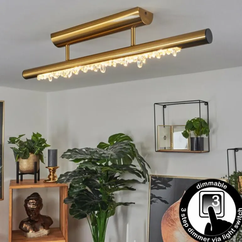 Plafonnier Rodeche LED Laiton, 1 lumière