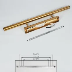 Plafonnier Rodeche LED Laiton, 1 lumière