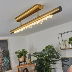 Plafonnier Rodeche LED Laiton, 1 lumière