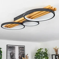 Plafonnier Rodekro LED Écru, Noir, 1 lumière