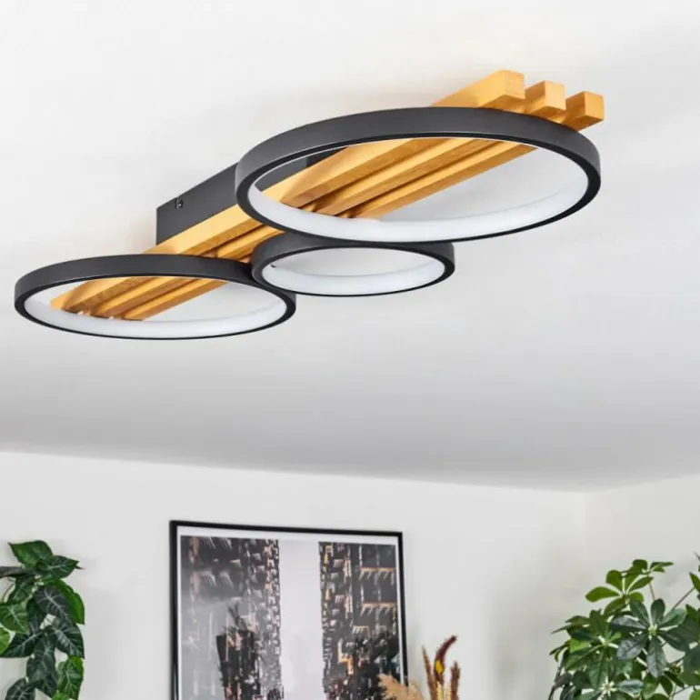 Plafonnier Rodekro LED Écru, Noir, 1 lumière