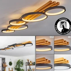 Plafonnier Rodekro LED Écru, Noir, 1 lumière