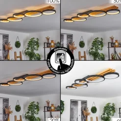 Plafonnier Rodekro LED Écru, Noir, 1 lumière