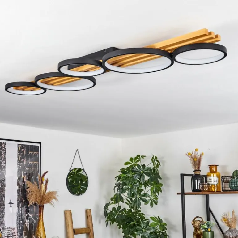 Plafonnier Rodekro LED Écru, Noir, 1 lumière