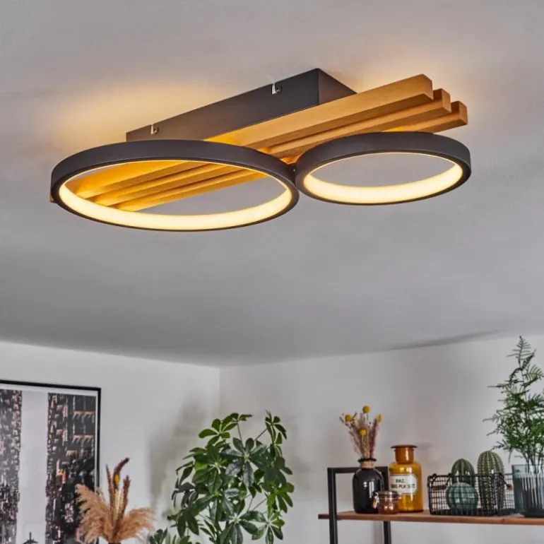 Plafonnier Rodekro LED Écru, Noir, 1 lumière