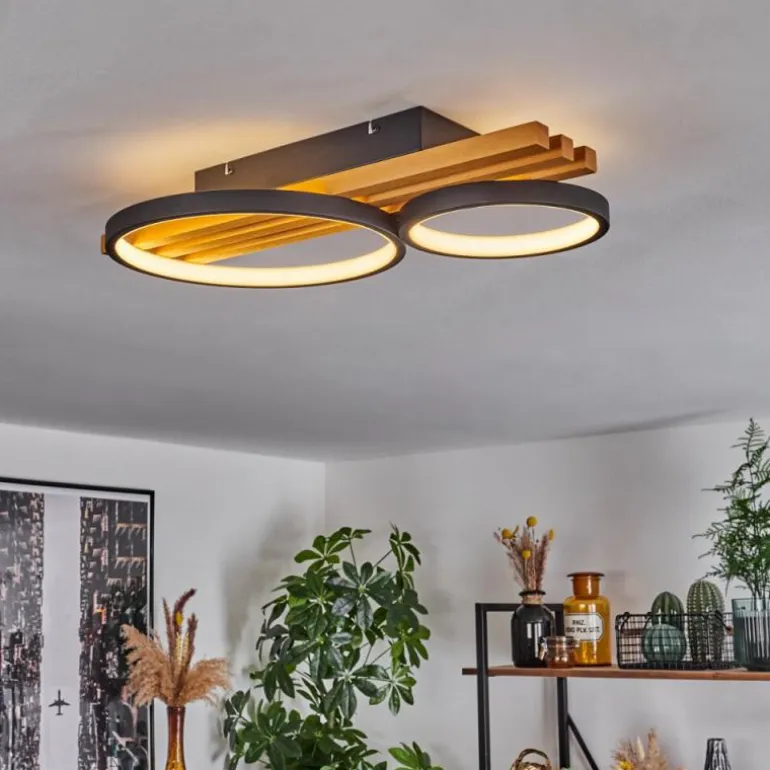 Plafonnier Rodekro LED Écru, Noir, 1 lumière