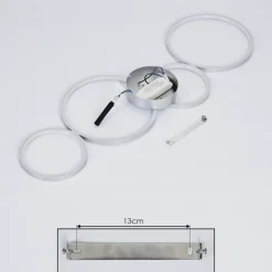 Plafonnier Rodekro LED Nickel mat, 4 lumières