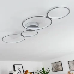Plafonnier Rodekro LED Nickel mat, 4 lumières