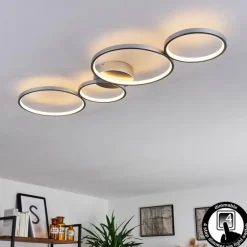 Plafonnier Rodekro LED Nickel mat, 1 lumière