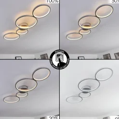 Plafonnier Rodekro LED Nickel mat, 1 lumière