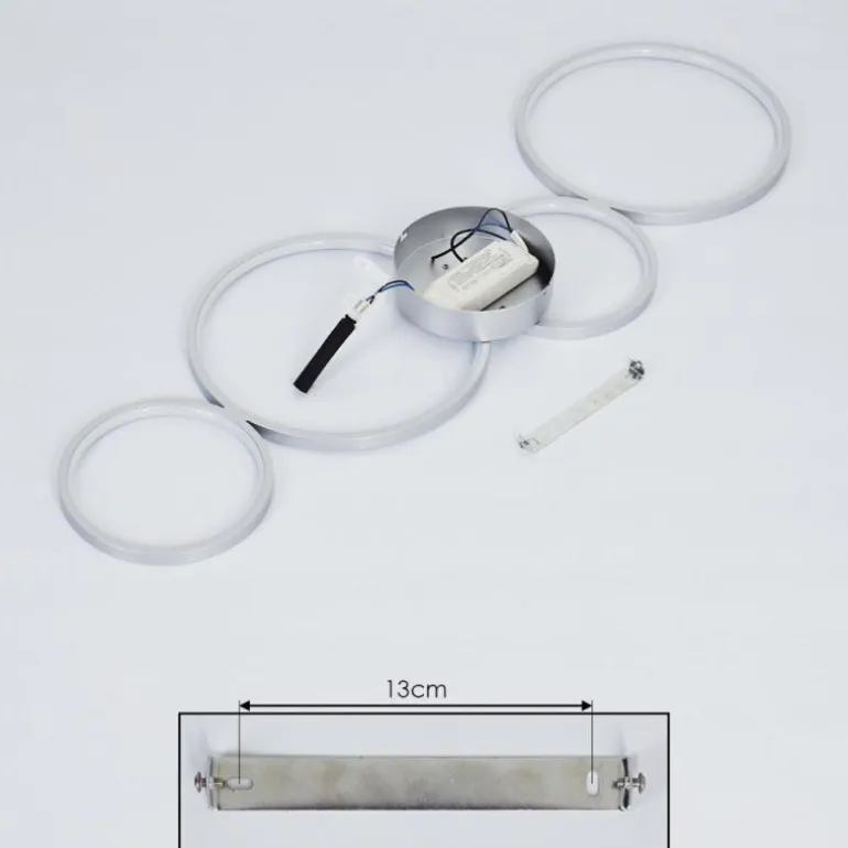 Plafonnier Rodekro LED Nickel mat, 1 lumière