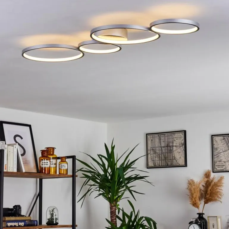 Plafonnier Rodekro LED Nickel mat, 1 lumière