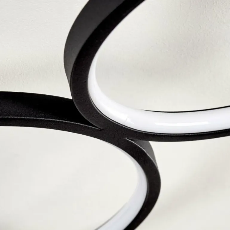 Plafonnier Rodekro LED Noir, 1 lumière