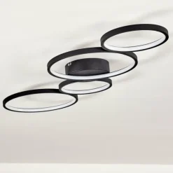 Plafonnier Rodekro LED Noir, 1 lumière