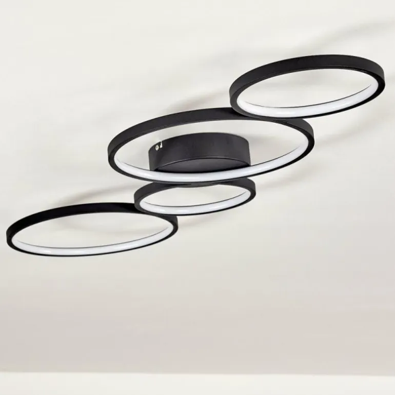 Plafonnier Rodekro LED Noir, 1 lumière