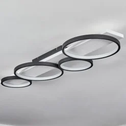 Plafonnier Rodekro LED Noir, Blanc, 1 lumière