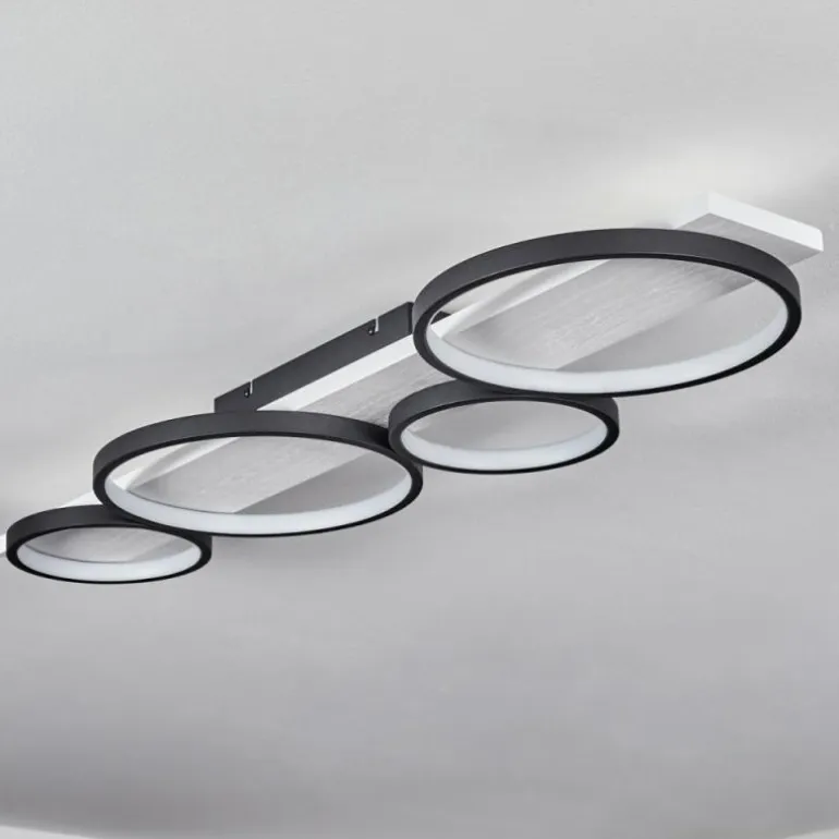 Plafonnier Rodekro LED Noir, Blanc, 1 lumière