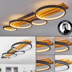Plafonnier Rodekro LED Noir, 1 lumière