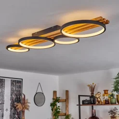 Plafonnier Rodekro LED Noir, 1 lumière
