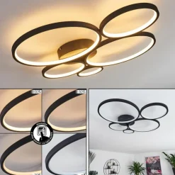 Plafonnier Rodekro Noir, 1 lumière