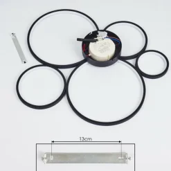 Plafonnier Rodekro Noir, 1 lumière