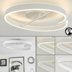 Plafonnier Rosemond LED Blanc, 1 lumière