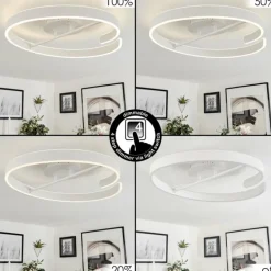 Plafonnier Rosemond LED Blanc, 1 lumière