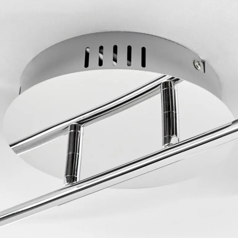 Plafonnier Rosemond LED Chrome, Blanc, 1 lumière