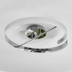Plafonnier Rosemond LED Chrome, Blanc, 1 lumière