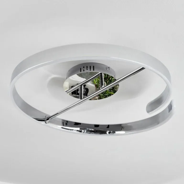 Plafonnier Rosemond LED Chrome, Blanc, 1 lumière