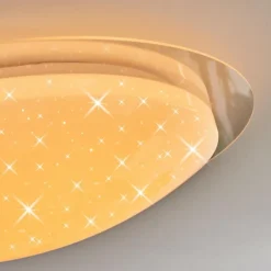 Plafonnier Rosenga LED Blanc, 1 lumière, Télécommandes