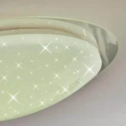 Plafonnier Rosenga LED Blanc, 1 lumière, Télécommandes