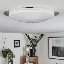 Plafonnier Rosenga LED Blanc, 1 lumière, Télécommandes