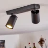 Plafonnier Rubeltein Noir, 2 lumières