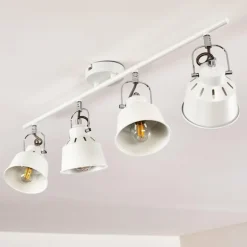 Plafonnier Safari Blanc, 4 lumières