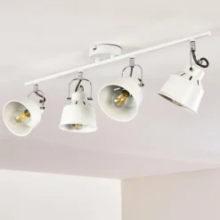 Plafonnier Safari Blanc, 4 lumières
