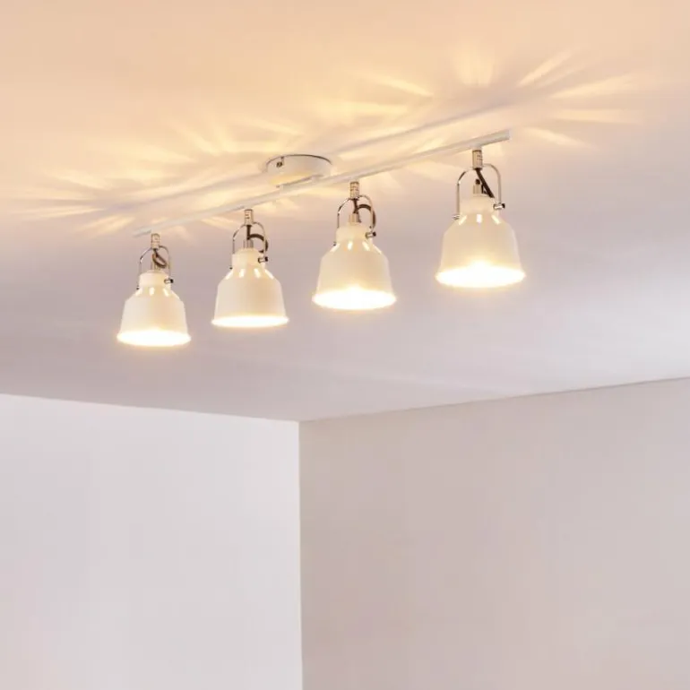 Plafonnier Safari Blanc, 4 lumières