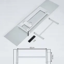 Plafonnier Salamo LED Blanc, 2 lumières, Télécommandes