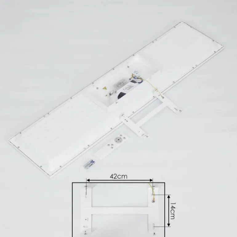 Plafonnier Salamo LED Blanc, 1 lumière, Télécommandes