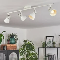Plafonnier Salinas LED Blanc, 4 lumières