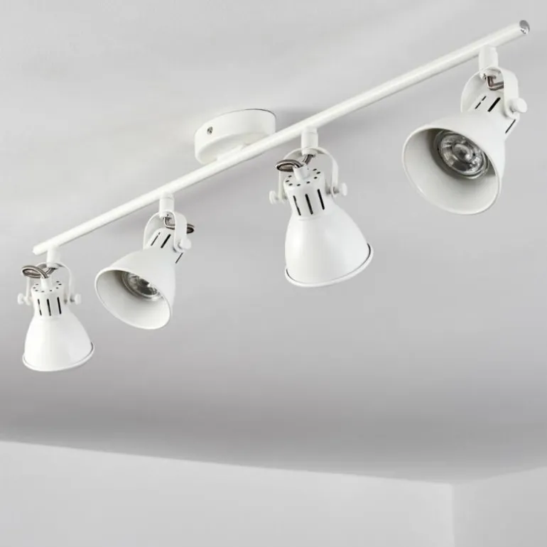 Plafonnier Salinas LED Blanc, 4 lumières