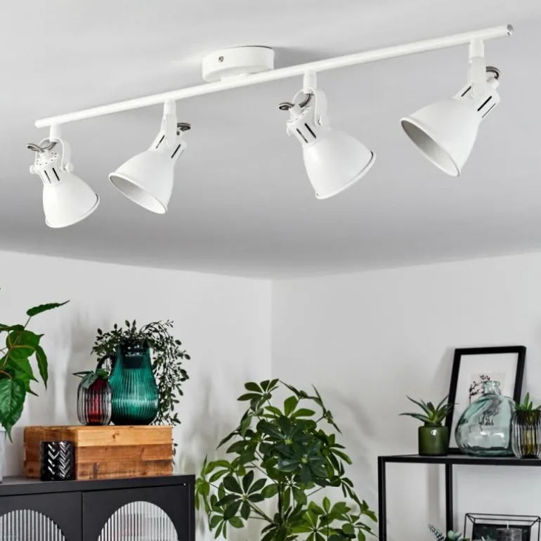 Plafonnier Salinas LED Blanc, 4 lumières