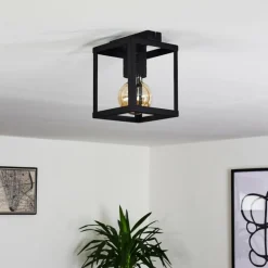 Plafonnier Salla Noir, 1 lumière
